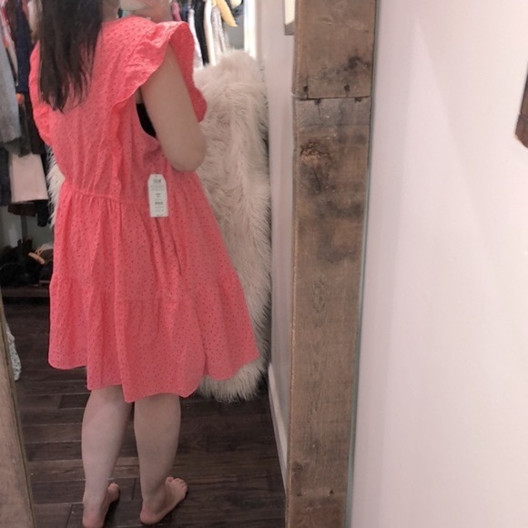 Time and Tru summer coral eyelet dress size 22 new with tags - Picture 4 of 10